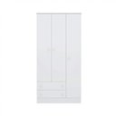 Ver imagem 3 de Guarda-Roupa Infantil 3 Portas 2 Gavetas Doce Sonho Branco