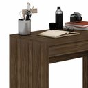 Ver imagem 6 de Kit para Escritório com Mesa Estante 5 Nichos e Gaveteiro no Cor:nogal