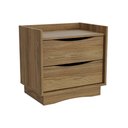 Ver imagem 1 de Mesa Cabeceira Infantil C/ 2 Gavetas M261 Nogueira - Kappesberg