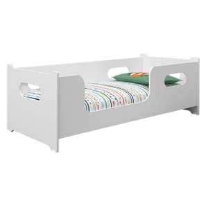Cama Infantil Montessoriana Meninas Meninos Baby para Quarto de Criança Encanto Cor Branco