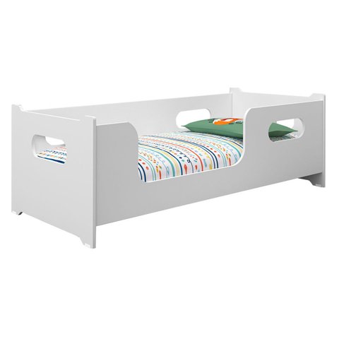 Cama Infantil Montessoriana Meninas Meninos Baby para Quarto de Criança Encanto Cor Branco