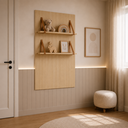 Ver imagem 1 de Painel Tomi 2 Prateleiras 74.8 Carvalho - Quater