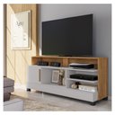 Ver imagem 2 de Rack Tv Taipu 55 Pol 1 Porta Off White Cinamomo Bechara