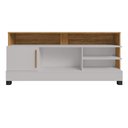 Ver imagem 1 de Rack Tv Taipu 55 Pol 1 Porta Off White Cinamomo Bechara