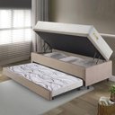Ver imagem 3 de Bicama Box Baú Suede 88x188 com Colchão Ecoline D33 Ecoflex