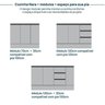 Cozinha Modulada 7 Peças 5 Aéreos 2 Balcões Nara CabeCasa MadeiraOriginals - 15