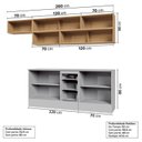 Ver imagem 5 de Cozinha Modulada 7 Peças 5 Aéreos 2 Balcões Nara CabeCasa MadeiraOriginals