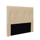 Ver imagem 1 de Cabeceira Cama Box Casal 140 Cm Aquilla Linho Dourado S04 - D'Rossi