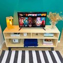 Ver imagem 2 de Rack de TV 3 Nichos Woods Natural e Preto