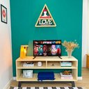 Ver imagem 1 de Rack de TV 3 Nichos Woods Natural e Preto