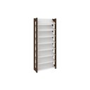 Ver imagem 4 de Armário Sapateira Casal Az1006 C/ 8 Prateleiras Amêndoa/branco - Tecno Mobili