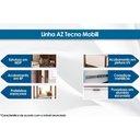 Ver imagem 2 de Armário Sapateira Casal Az1006 C/ 8 Prateleiras Amêndoa/branco - Tecno Mobili