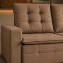 Ver imagem 4 de Sofa Retratil e Reclinavel 3 Lugares Soberano Marrom Inovaflex