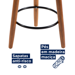 Kit 03 Banquetas Altas Napoles Amarula - 6