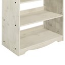 Ver imagem 3 de Estante de Madeira Maciça com 5 Nichos Branco Envelhecido