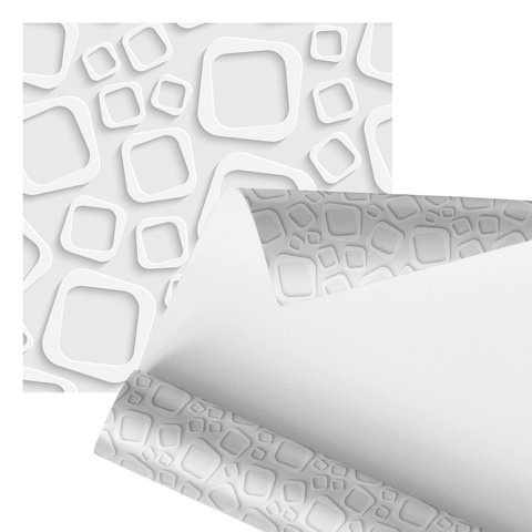 Papel de Parede Adesivo Quadrado Abstrato Geométrico 2,80m