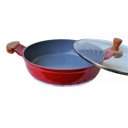 Ver imagem 2 de Frigideira Vermelho Antiaderente em Cerâmica Javali AM 30cm