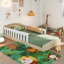 Ver imagem 1 de Cama Infantil Encanto Montessoriana Carvalho Araguaia/branco - Completa Móveis