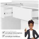 Ver imagem 7 de Penteadeira com Espelho 133cm x 105cm Mimo Branco