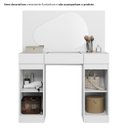 Ver imagem 4 de Penteadeira com Espelho 133cm x 105cm Mimo Branco