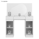 Ver imagem 6 de Penteadeira com Espelho 133cm x 105cm Mimo Branco