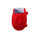 Ver imagem 1 de Jogo De Banheiro 3 Peças Cronos Pratatêxtil.:Vermelho