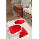 Ver imagem 2 de Jogo De Banheiro 3 Peças Cronos Pratatêxtil.:Vermelho