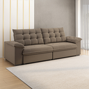 Ver imagem 2 de Sofá Retrátil e Reclinável Bipartido 2,30m 3 Lugares Palermo Slim Luizzi