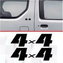 Ver imagem 2 de Adesivo Vinil Plotado 4x4 Lateral Par Veículo Off Road