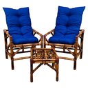 Ver imagem 1 de Conjunto De Bambu 2 Cadeiras E Mesa P/ Area Interna/externa Cor Ac19