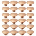 Ver imagem 1 de Kit 24 Puxadores Tucson 201 Ponto Cobre para Móveis Gaveteiros Cômodas Armários