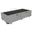 Ver imagem 2 de Base Cama Box Baú Solteiro Corino Cinza 43x88x188