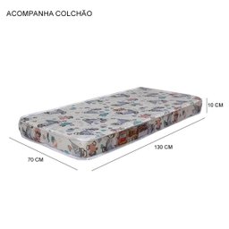 Kit Quarto Completo para Bebê Soninho Branco Amadeirado - 8