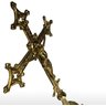 Crucifixo Cruz Bronze Processional Mesa Igreja Altar - 4
