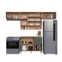 Ver imagem 4 de Cozinha Modulada 6 Peças com Tampo 8 Portas 2 Gavetas 280cm Isabelle Delmarco