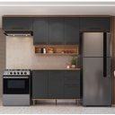 Ver imagem 2 de Cozinha Modulada 6 Peças com Tampo 8 Portas 2 Gavetas 280cm Isabelle Delmarco
