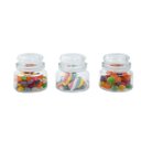 Ver imagem 1 de Kit 3 potes de vidro com tampa herméticos redondos 350ml - Mozcada
