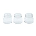 Ver imagem 2 de Kit 3 potes de vidro com tampa herméticos redondos 350ml - Mozcada