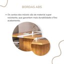 Ver imagem 7 de Kit Mesa Reunião Escritório 8 Lugares com 2 Módulos p/Extensão, Caixa de Tomada, Tampotamburato 50mm Marrom/Freijó/Branco Artany