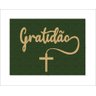 Tapete Capacho Gratidão Cruz - 1