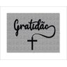 Tapete Capacho Gratidão Cruz - 2