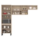 Ver imagem 3 de Cozinha Modulada Firenze FI0007 Avena Grafito - Demóbile