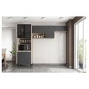 Ver imagem 4 de Cozinha Modulada Firenze FI0007 Avena Grafito - Demóbile