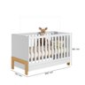 Berço Mini Cama 2 em 1 Quarto Infantil Bebê Fantasia 4300 Qmovi - 3