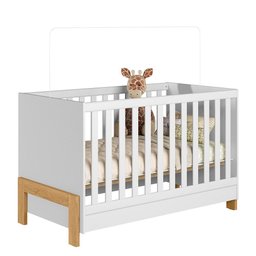 Berço Mini Cama 2 em 1 Quarto Infantil Bebê Fantasia 4300 Qmovi - 1
