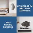 Ver imagem 6 de Espelho Decorativo Orgânico Grande Pedra 50x80 de Parede para Sala Cozinha Banheiro