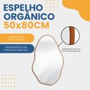 Ver imagem 3 de Espelho Decorativo Orgânico Grande Pedra 50x80 de Parede para Sala Cozinha Banheiro