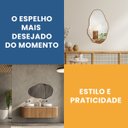 Ver imagem 5 de Espelho Decorativo Orgânico Grande Pedra 50x80 de Parede para Sala Cozinha Banheiro