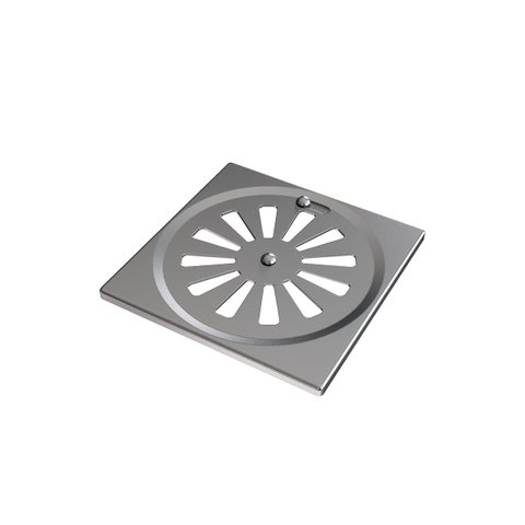 Ralo Quadrado com Fecho em Aço Inox 10 cm Docol