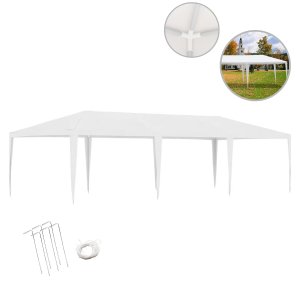 Tenda Gazebo Desmontável 3x6 M Barraca Praia Camping com Bolsa Branca Importway Iwgzmsp-36 Br